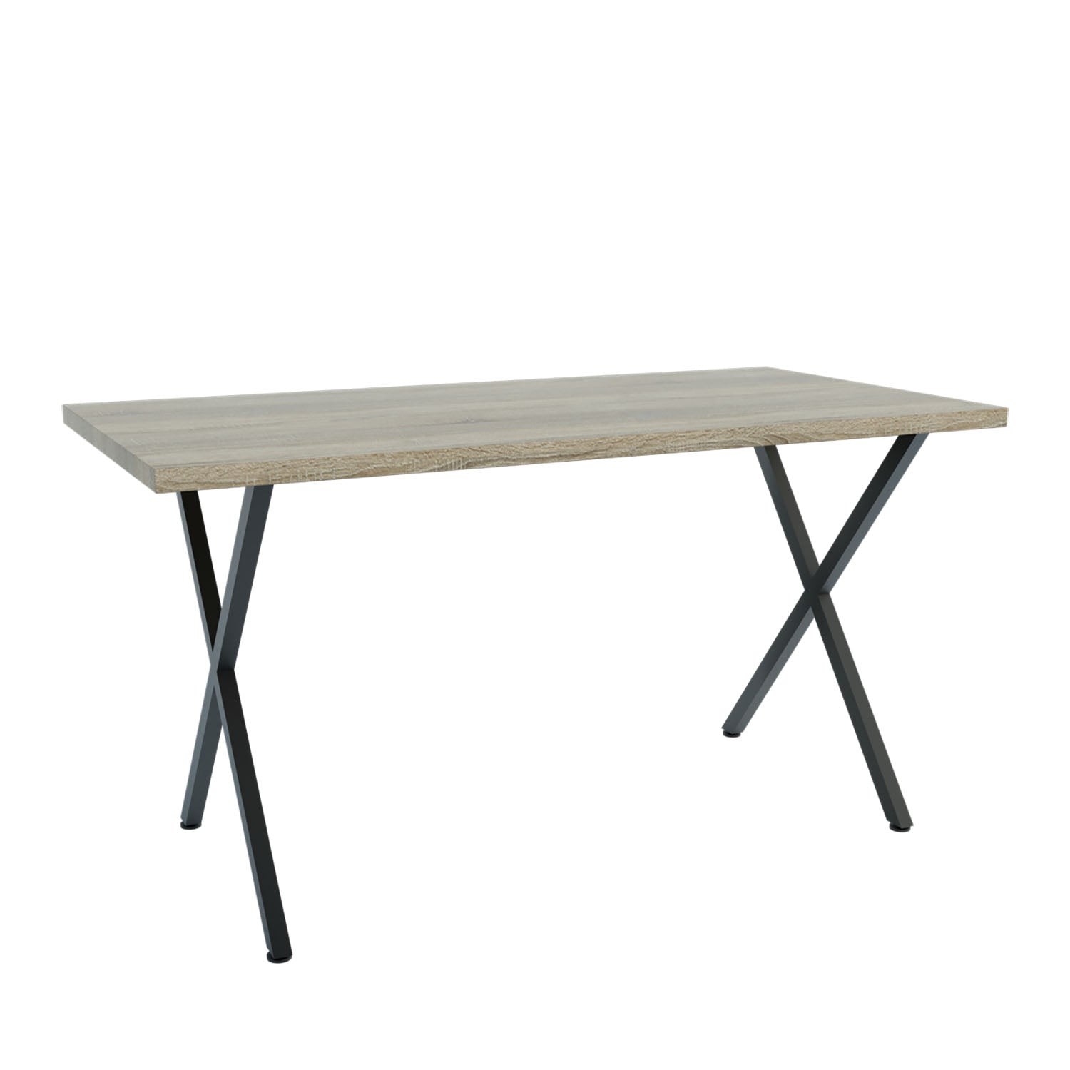 Τραπέζι Houston Σονόμα-Μαύρο 160x80x77