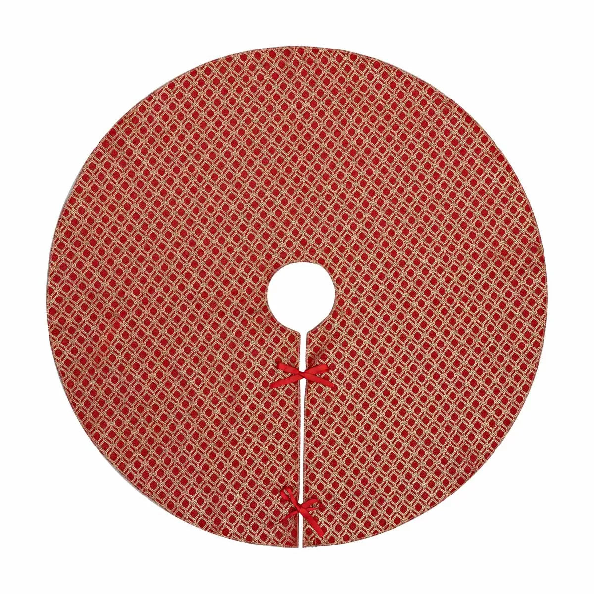 Ποδιά Δέντρου Ζακάρ Οριεντάλ Κόκκινο-Χρυσό 90εκ