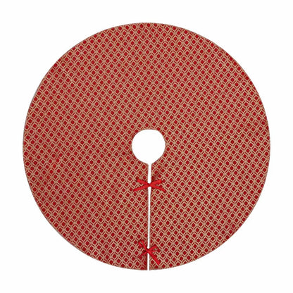 Ποδιά Δέντρου Ζακάρ Οριεντάλ Κόκκινο-Χρυσό 90εκ