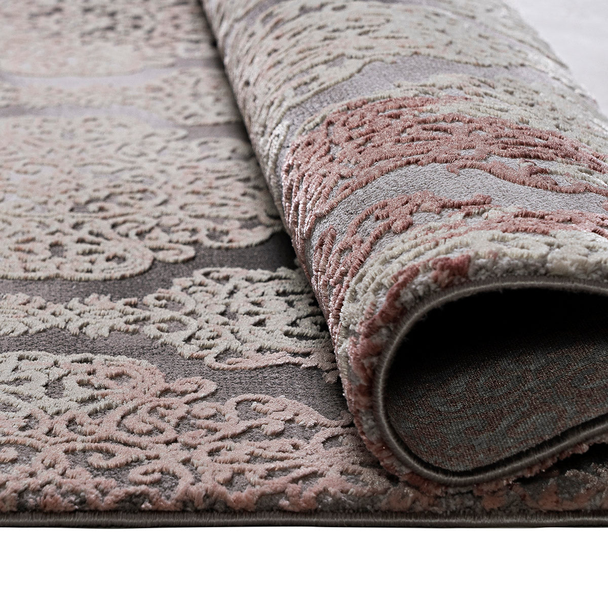 Χαλί Stylish Art 9426 160x230εκ Γκρι-Ροζ