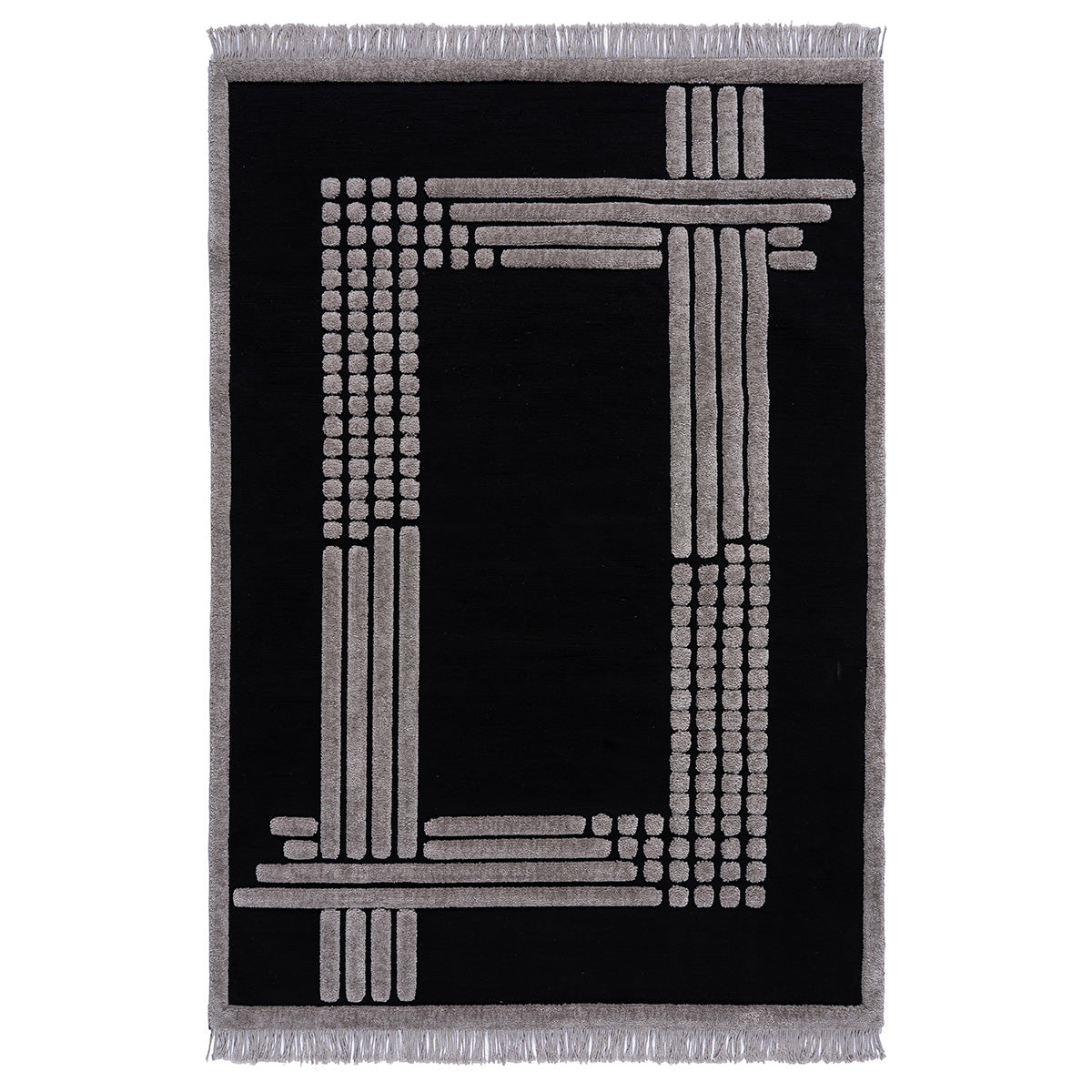 Χαλί Noir Art 9437 133x190εκ Μαύρο