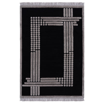 Χαλί Noir Art 9437 133x190εκ Μαύρο