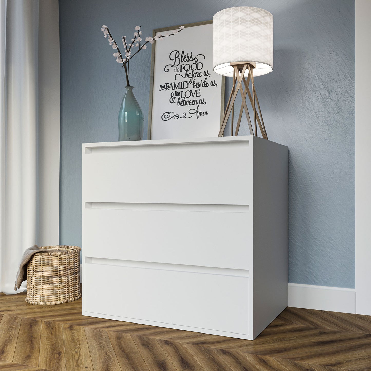 Συρταριέρα Idea Λευκό 80x42x76