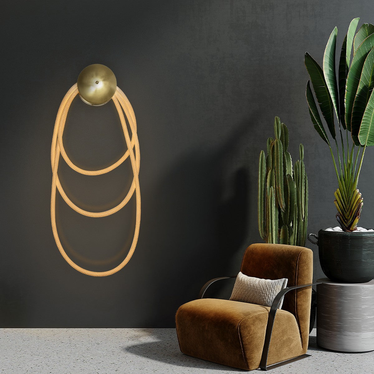 GLOW KLV-101-0171 Φωτιστικό Τοίχου / Απλίκα LED 60W 6000lm 360° AC 220-240V IP20 Ρυθμιζόμενο Λευκό CCT με Χειριστήριο από 2700K έως 6000K Dimmable - Lumileds SMD Chip - Χρυσό Πλατίνα - Μ40 x Π15 x Υ110