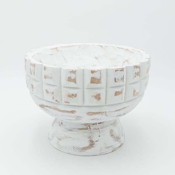 ΔΙΑΚΟΣΜΗΤΙΚΟ ΜΠΩΛ ΞΥΛΙΝΟ ΛΕΥΚΟ-ΚΑΦΕ 24x24x18