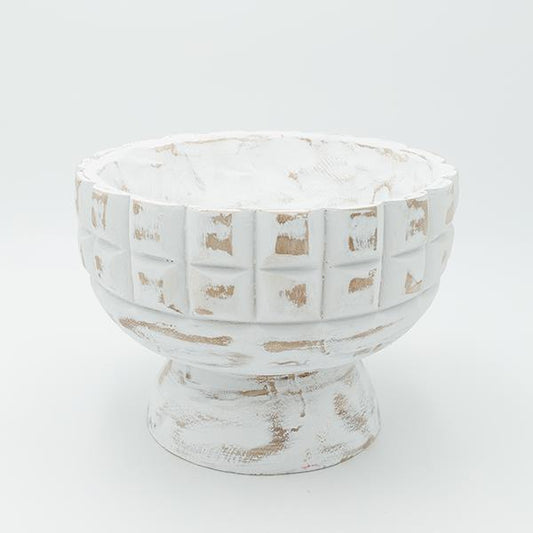 ΔΙΑΚΟΣΜΗΤΙΚΟ ΜΠΩΛ ΞΥΛΙΝΟ ΛΕΥΚΟ-ΚΑΦΕ 24x24x18