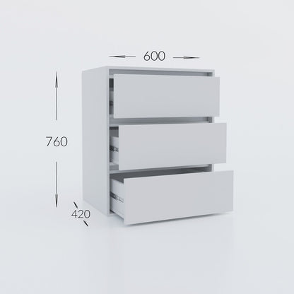 Συρταριέρα Idea Λευκό 60x42x76