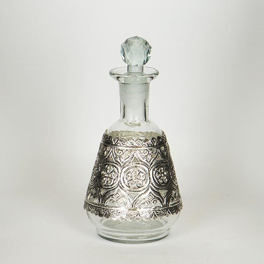 ΚΑΡΑΦΑ ΓΥΑΛΙΝΗ - ΜΕΤΑΛΛΙΚΗ ΑΣΗΜΙ 13x13x24