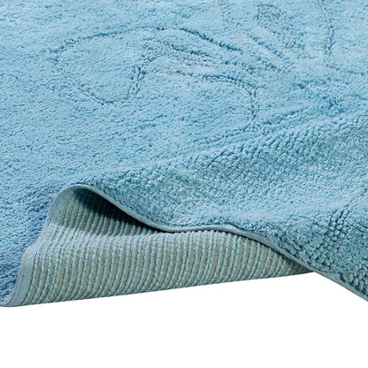 Χαλί Βαμβακερό Cottony Art 9551 Σιέλ 100x150εκ