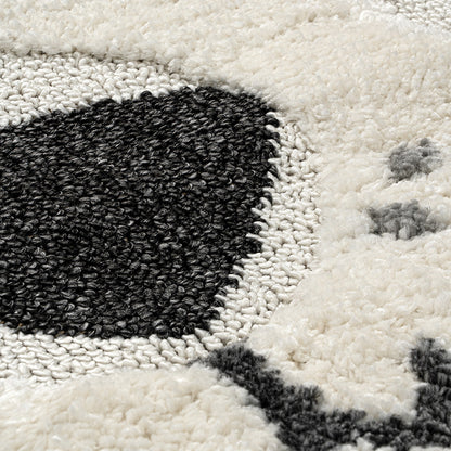 Ροτόντα Loop Art 9556 133x133εκ Γκρι Λευκό