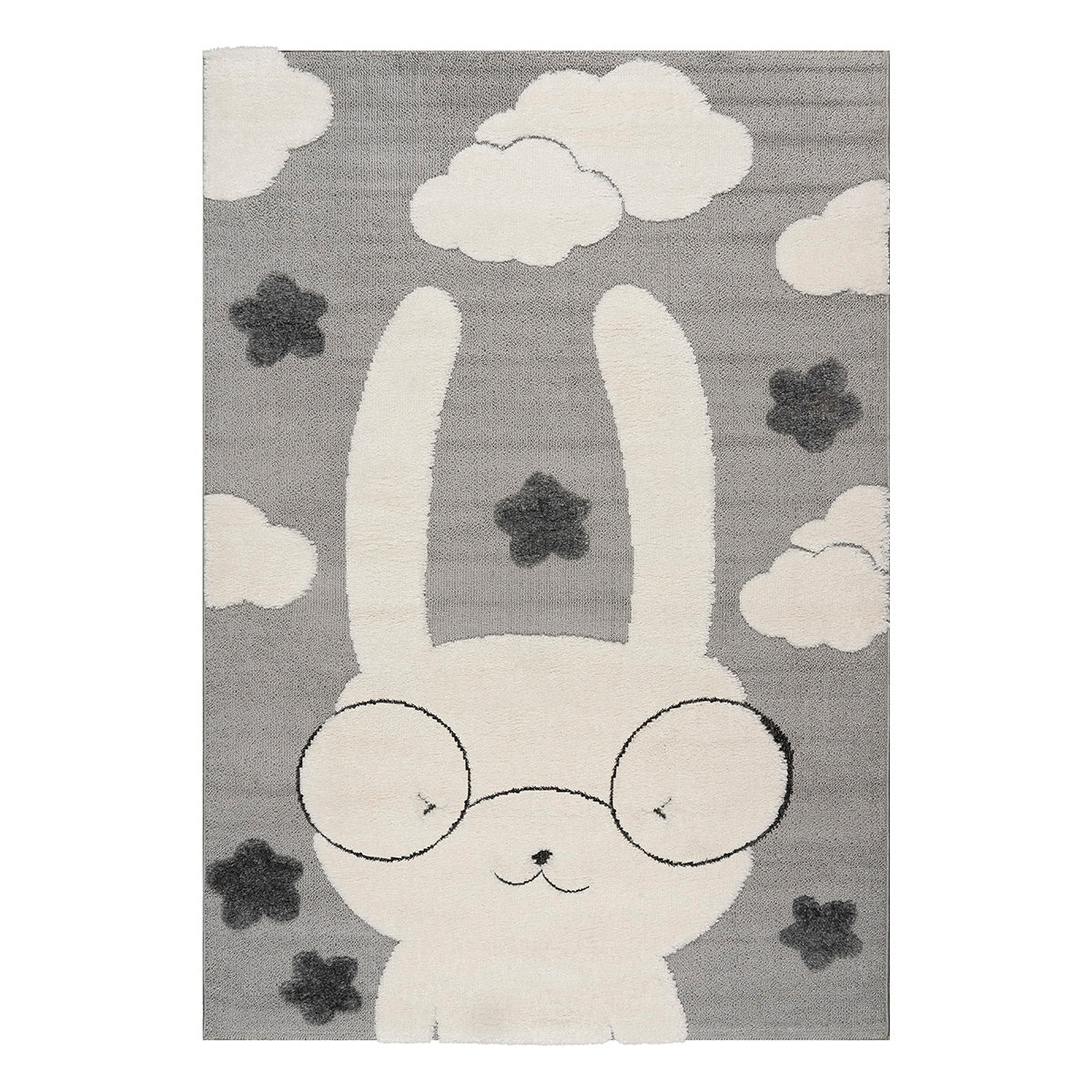 Χαλί Loop Art 9557 133x190εκ Γκρι Λευκό