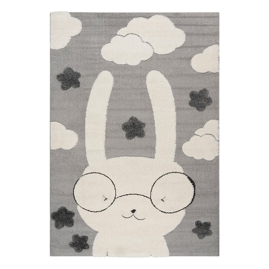 Χαλί Loop Art 9557 133x190εκ Γκρι Λευκό