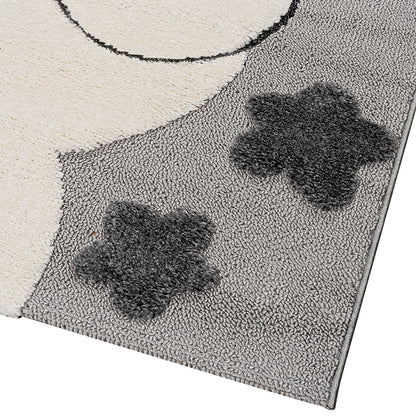 Χαλί Loop Art 9557 133x190εκ Γκρι Λευκό