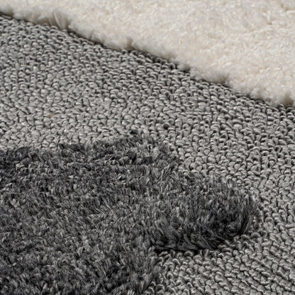 Χαλί Loop Art 9557 133x190εκ Γκρι Λευκό