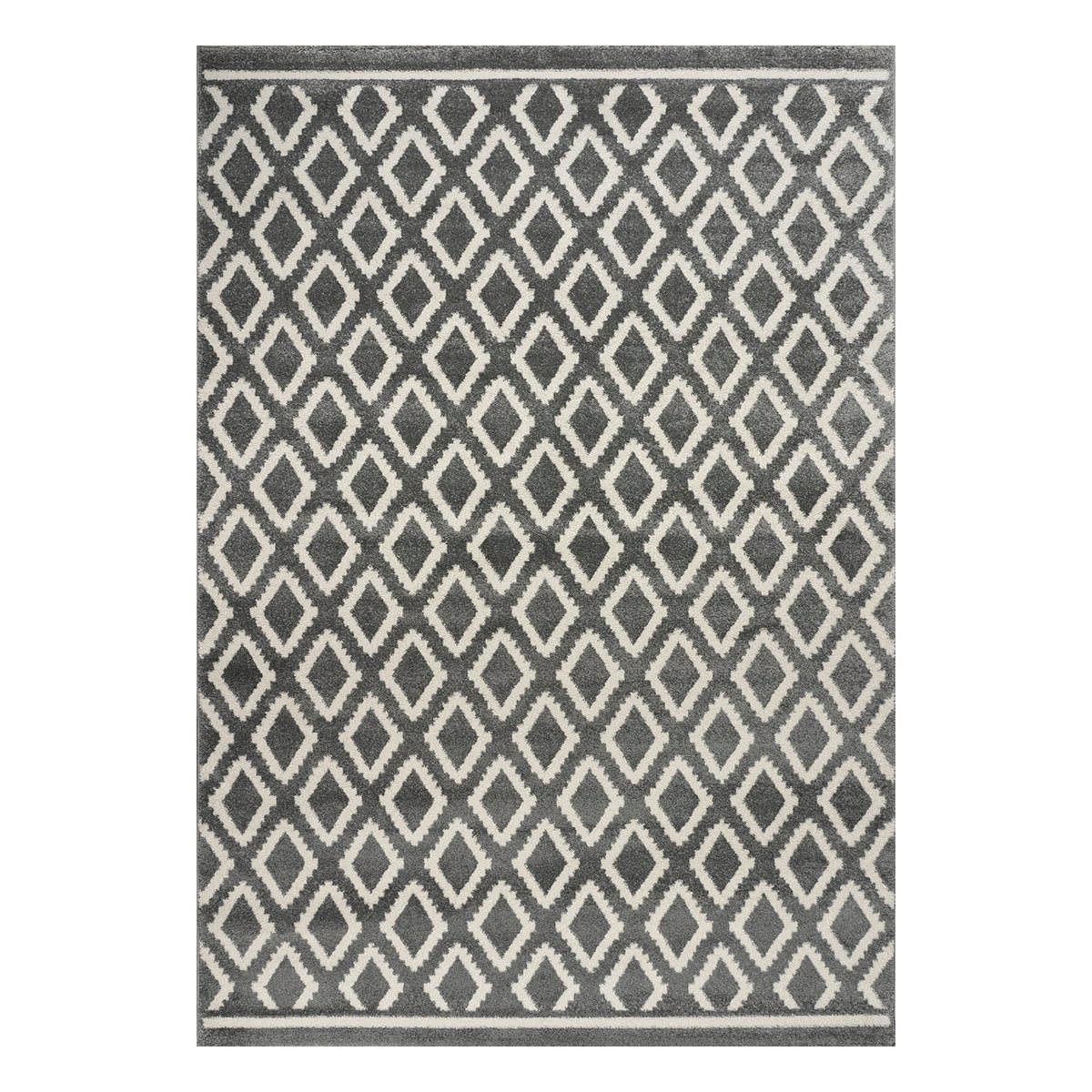 Πατάκι Vibe Art 9576 67x150εκ Γκρι Λευκό