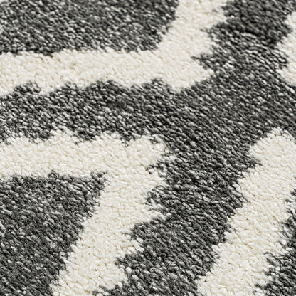 Πατάκι Vibe Art 9576 67x150εκ Γκρι Λευκό