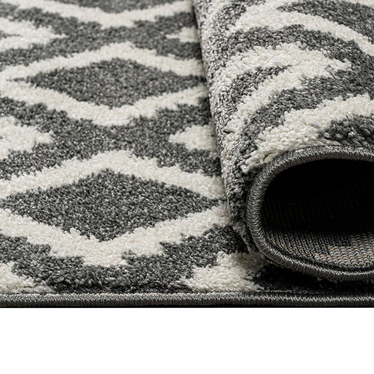 Πατάκι Vibe Art 9576 67x150εκ Γκρι Λευκό