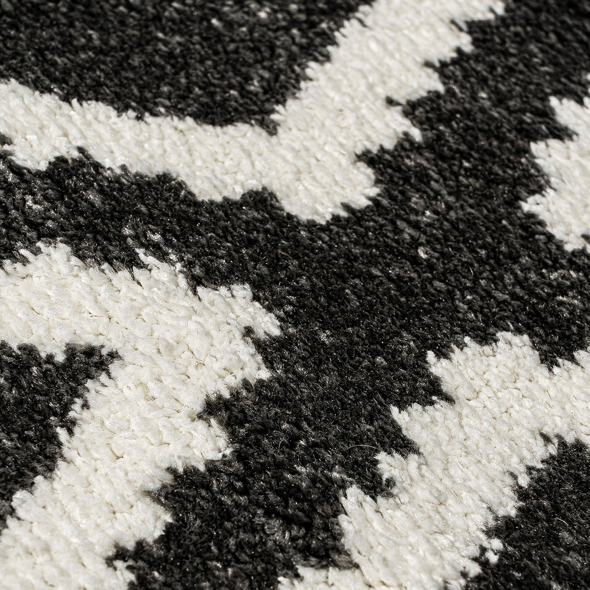 Πατάκι Vibe Art 9577 67x150εκ Ανθρακί Λευκό