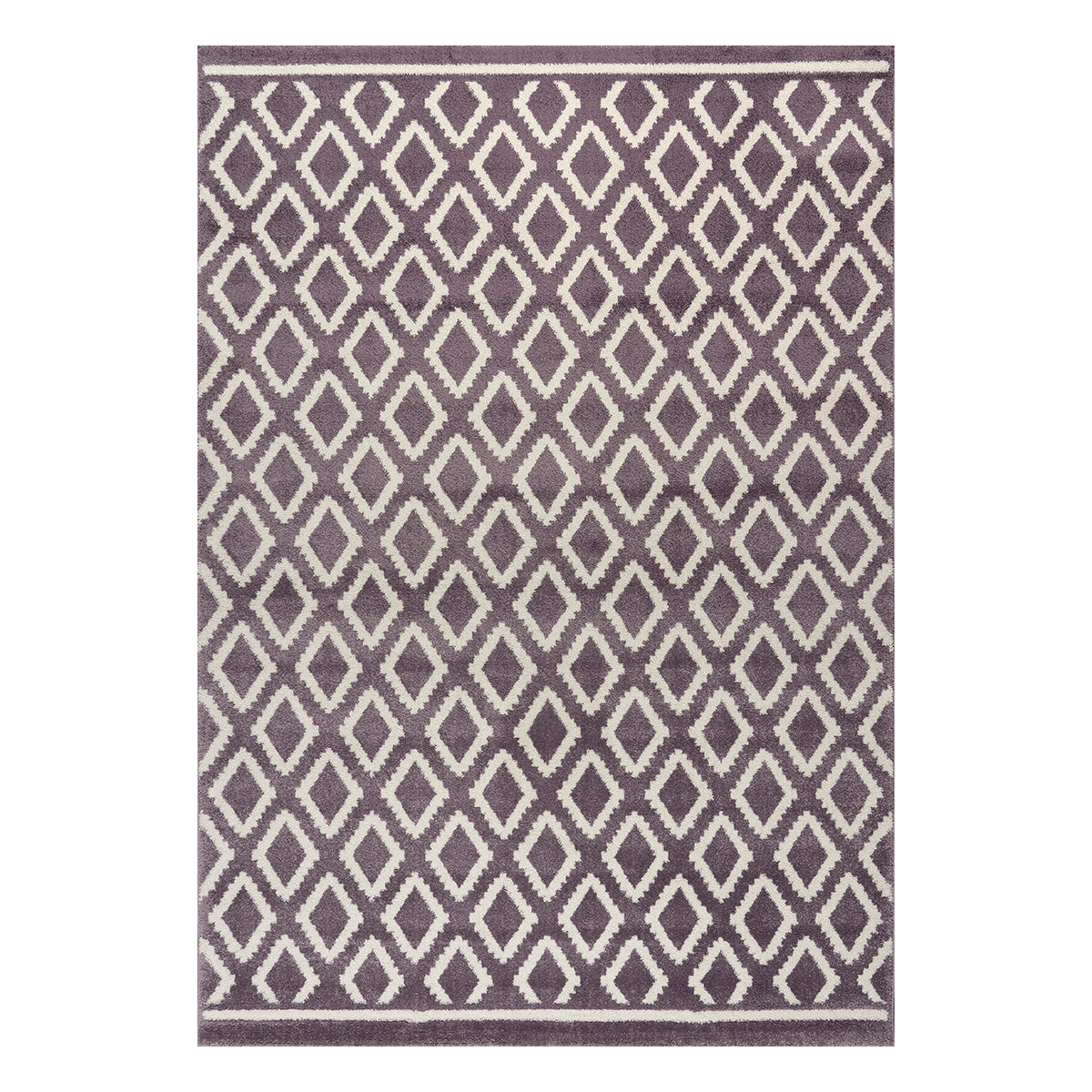 Πατάκι Vibe Art 9578 67x150εκ Λιλά Λευκό