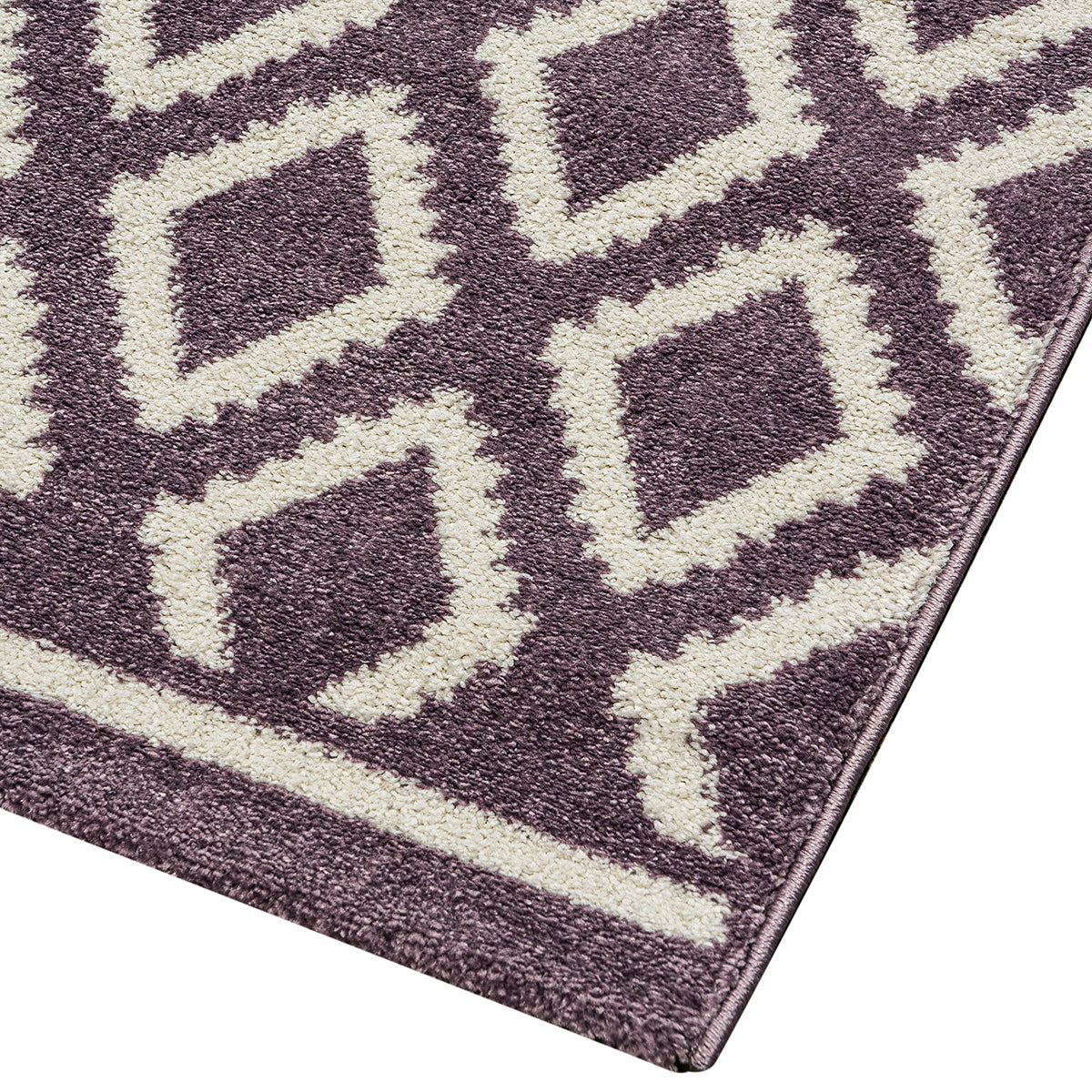 Πατάκι Vibe Art 9578 67x150εκ Λιλά Λευκό