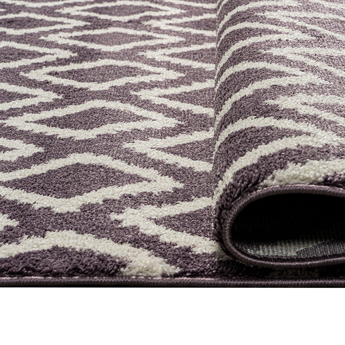 Πατάκι Vibe Art 9578 67x150εκ Λιλά Λευκό