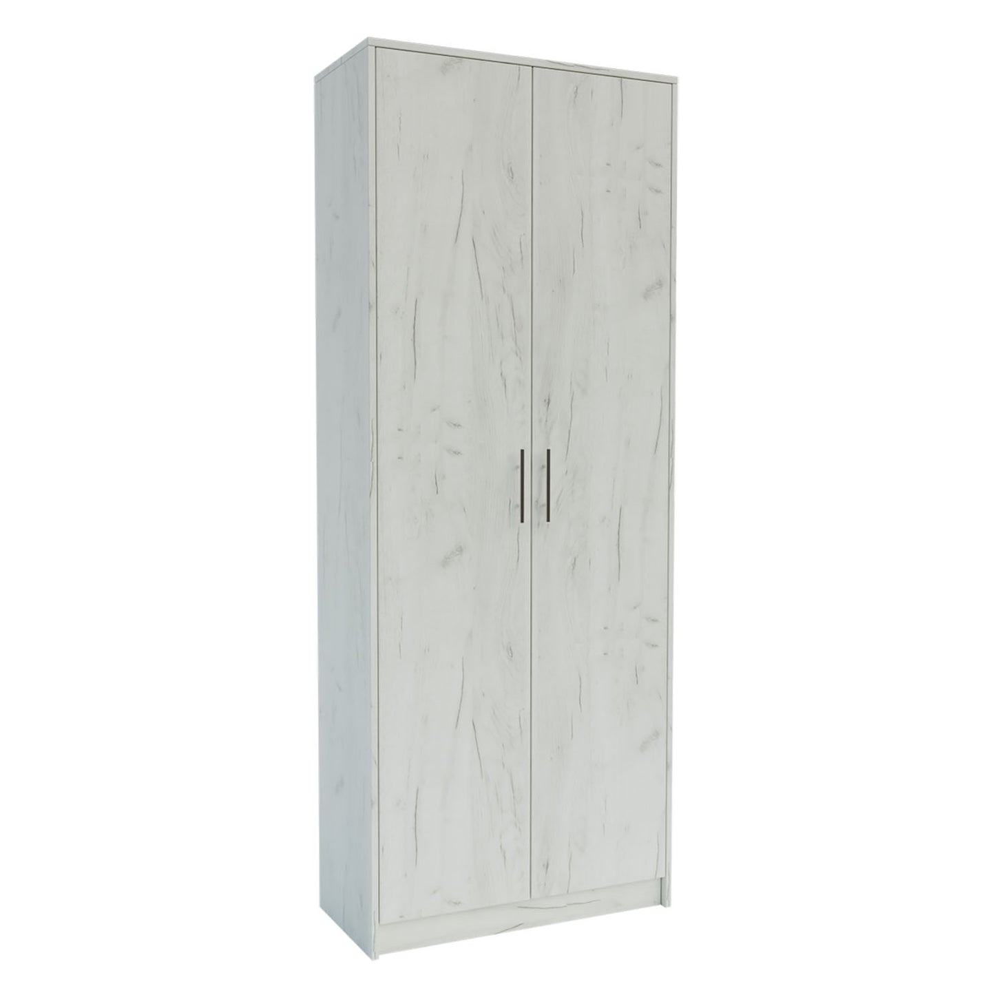 Ντουλάπα Milen με Ράφια Λευκό 72.3x33.5x185.2