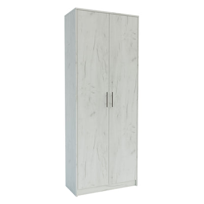 Ντουλάπα Milen με Ράφια Λευκό 72.3x33.5x185.2