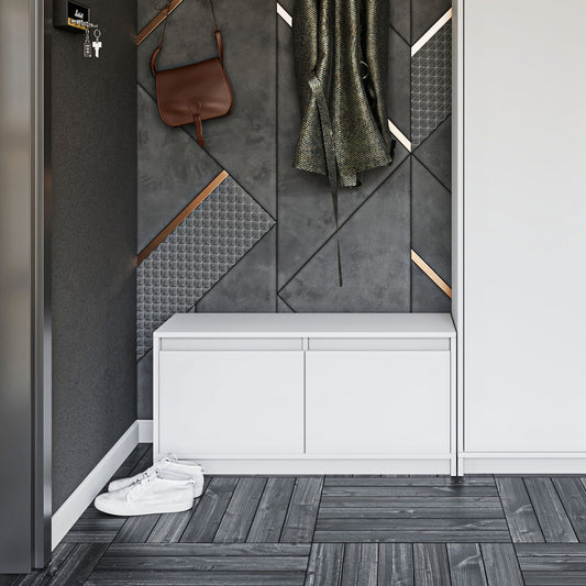 Παπουτσοθήκη Sara Λευκή 90x33x45