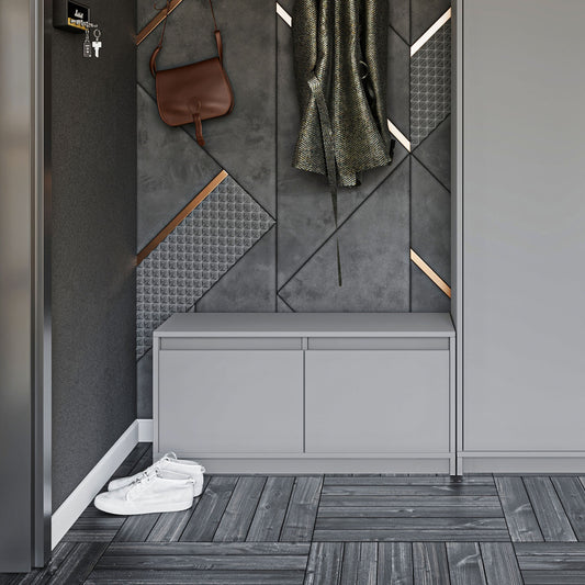 Παπουτσοθήκη Sara Γκρι 90x33x45