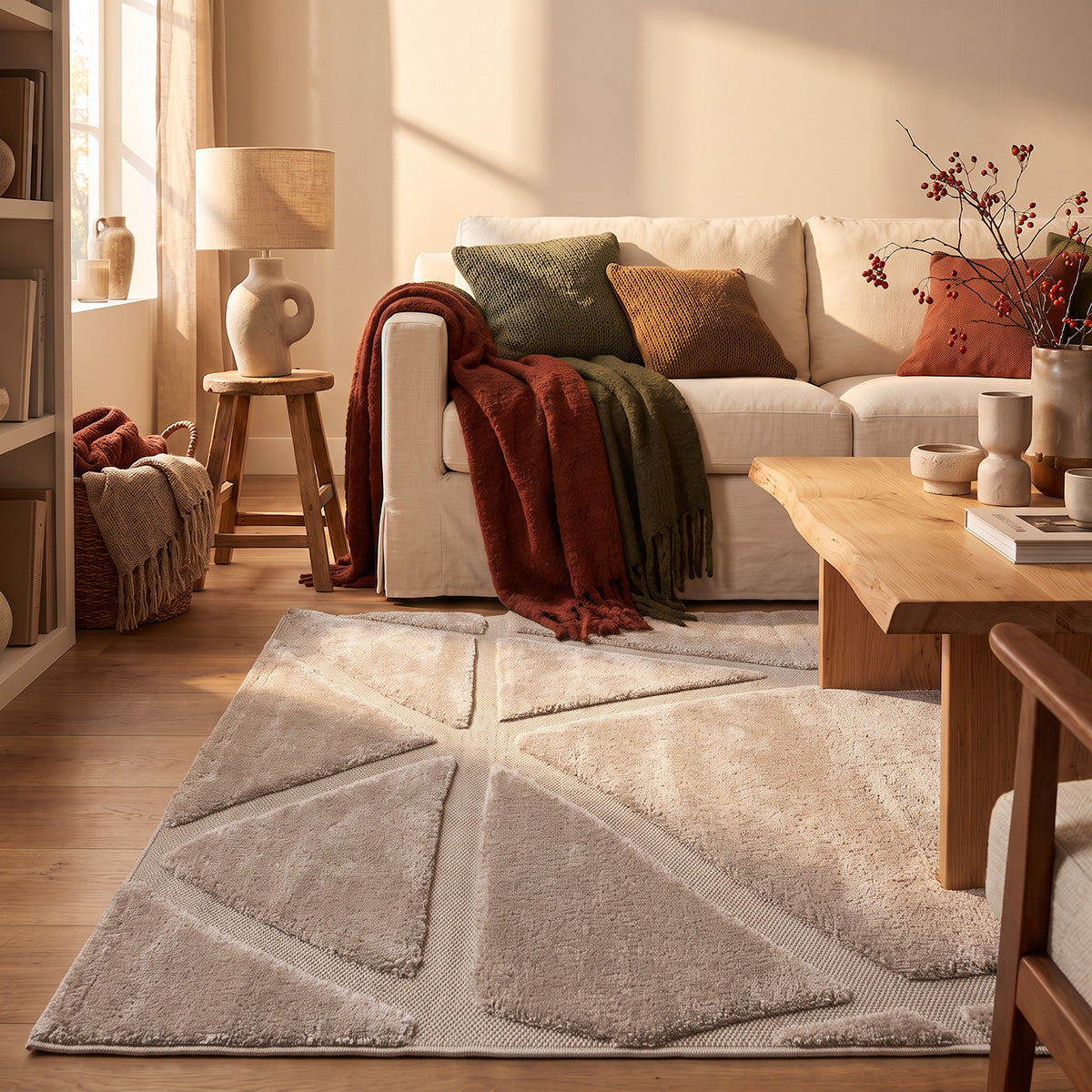 Χαλί Cozy Art 9639 Μπεζ 160x230εκ