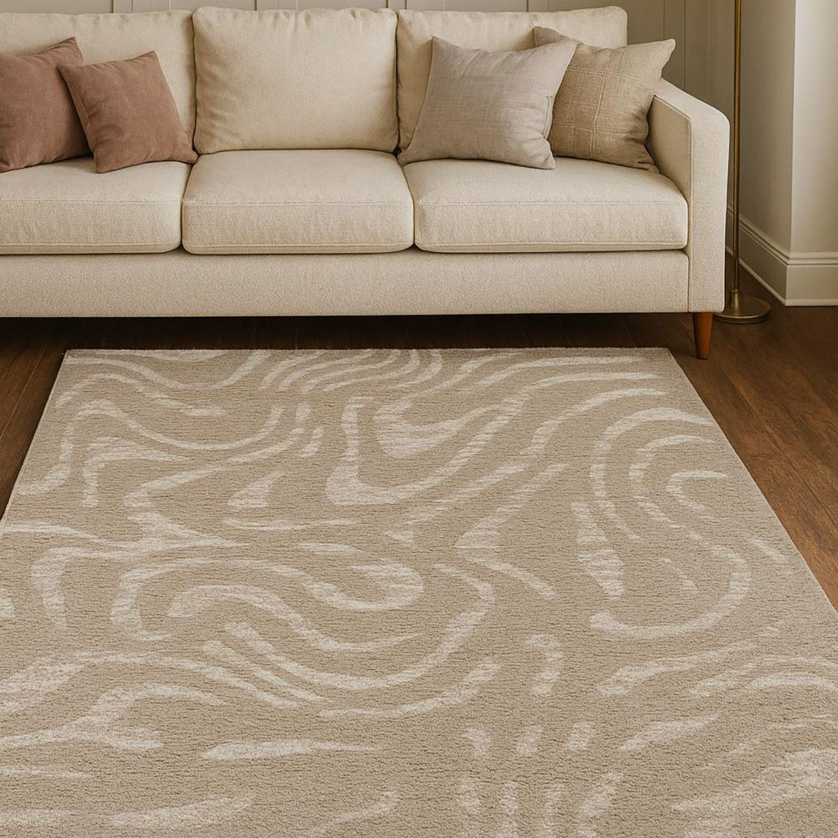 Χαλί Puffy Art 9656 Μπεζ 133x190εκ