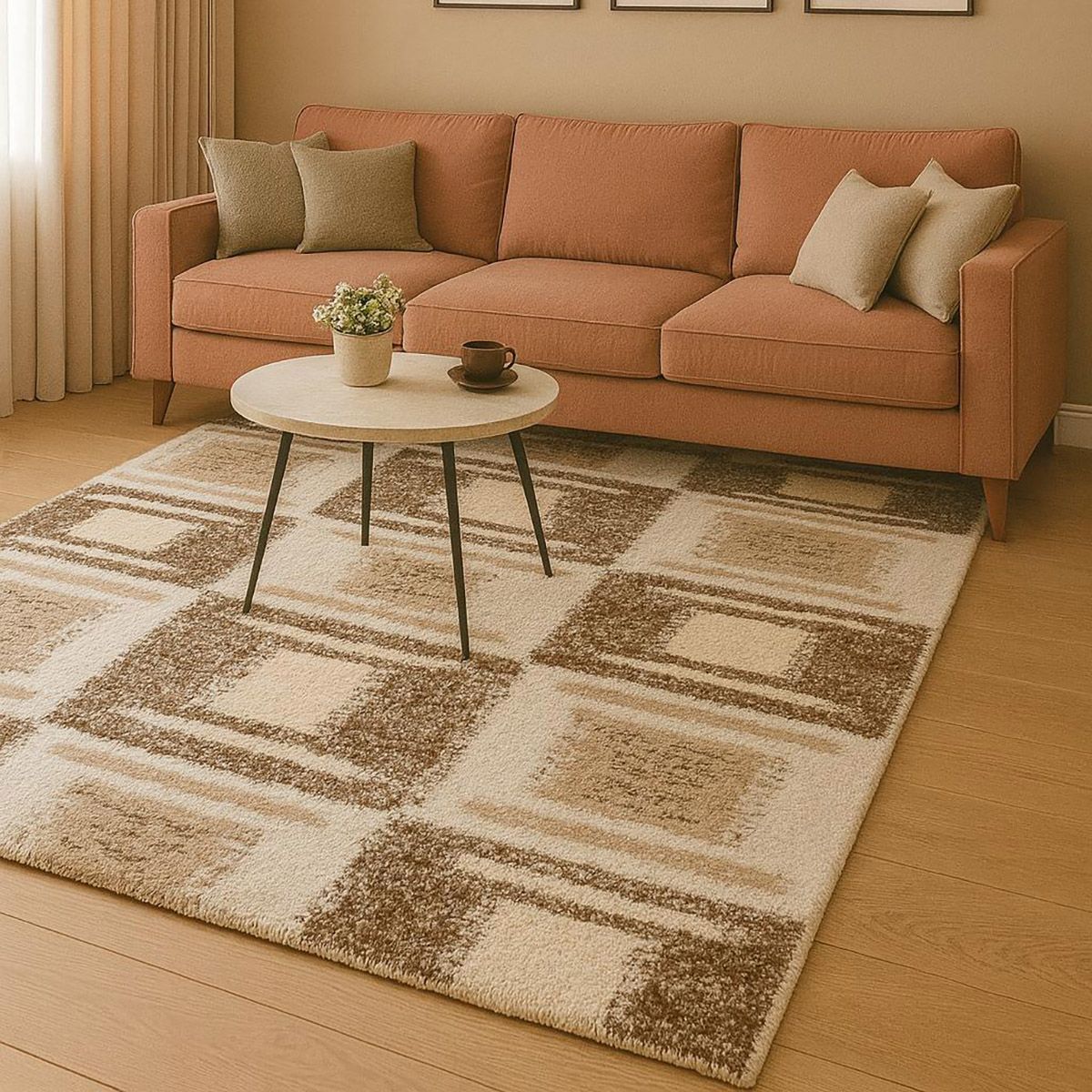 Χαλί Puffy Art 9658 Μπεζ 200x290εκ