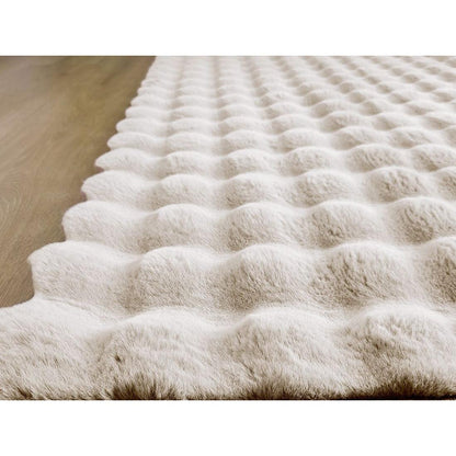 Ταπέτο Μπάνιου Bubble Art 9662 45x75εκ Εκρού