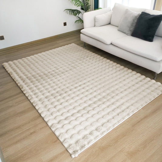 Χαλί Bubble Art 9662 155x230εκ Εκρού