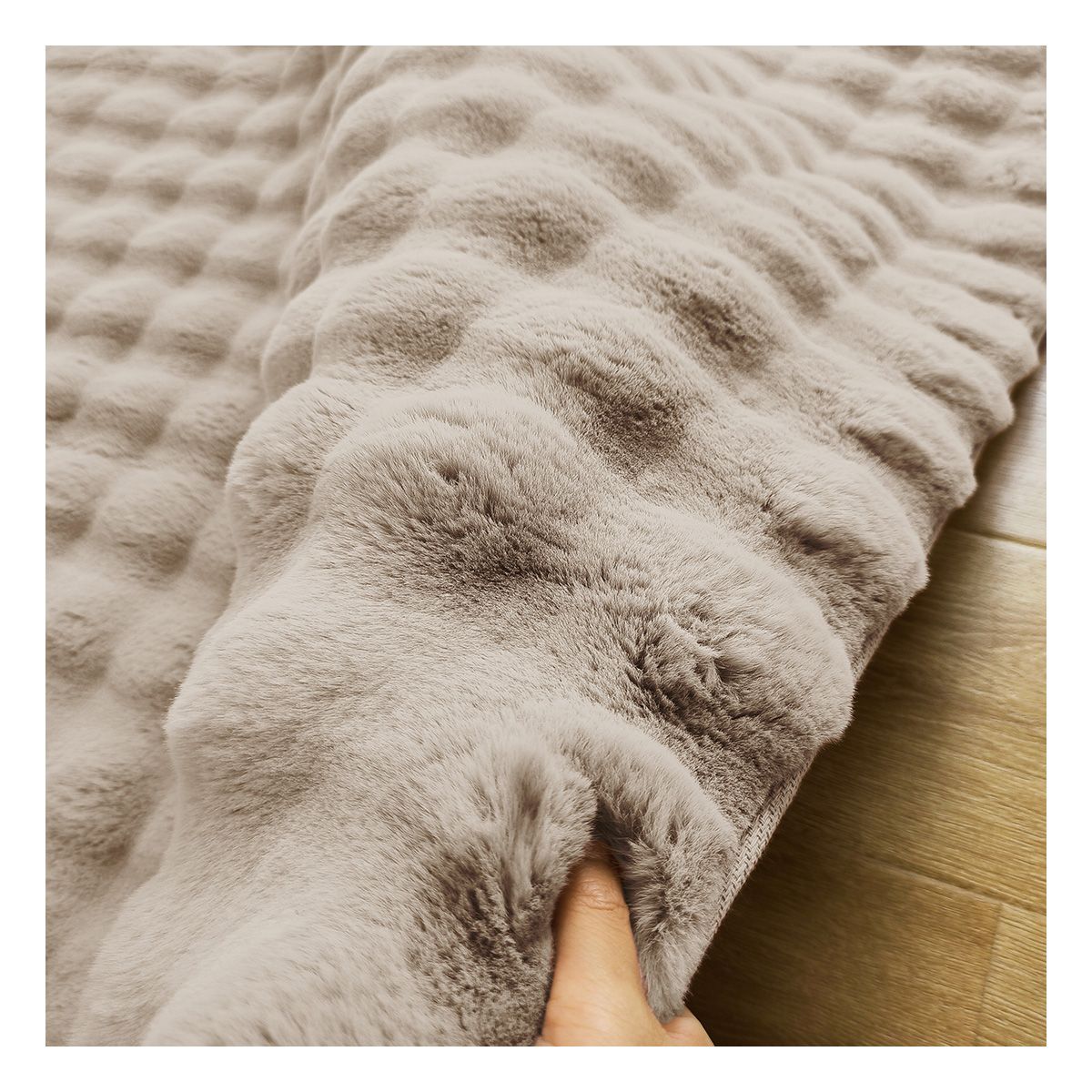 Ταπέτο Μπάνιου Bubble Art 9663 45x75εκ Μόκα