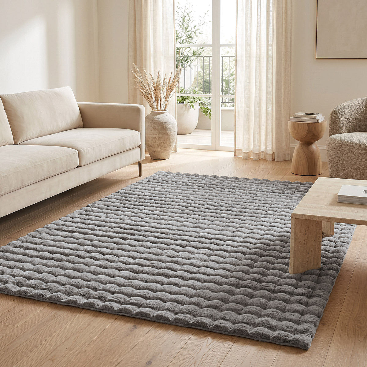 Bubble Art 9664 Grey Rug 133x190cm