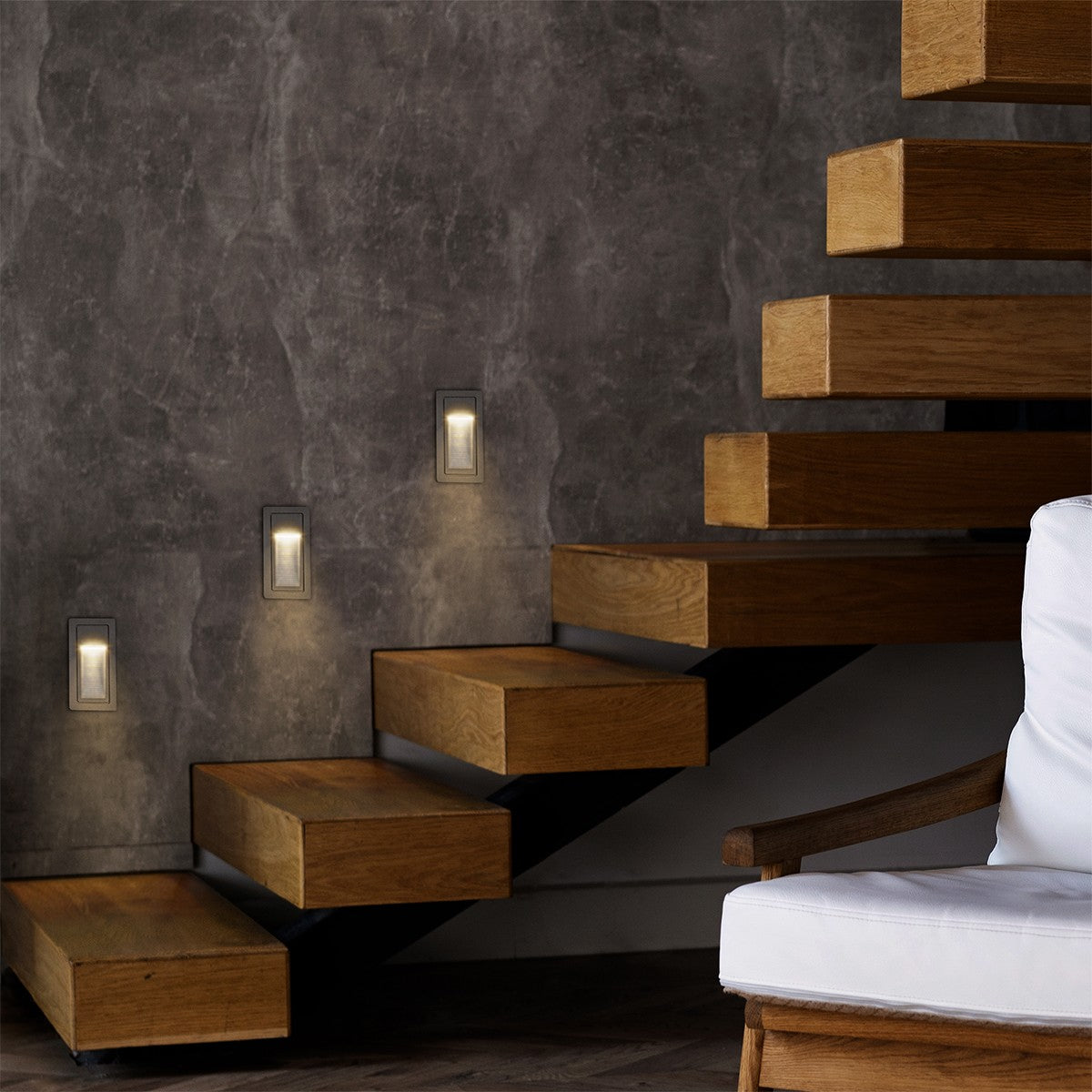 STEPART KLV-101-0090 Χωνευτό Φωτιστικό Σκαλοπατιού / Διαδρόμου LED 3W 375lm 45° AC 220-240V Αδιάβροχο IP65 Θερμό Λευκό 2700K - Lumileds SMD Chip & TÜV SÜD Driver - Γκρι Ανθρακί Ματ - Μ6 x Π5.5 x Υ10 / Q5 x 9.61