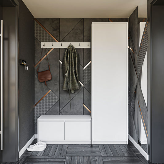 Σετ Εισόδου Sara Λευκή 150x33x205