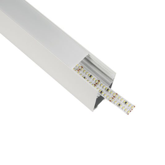 ALP-LINEAR LUMILINE 61763-3M Επιφανειακό / Κρεμαστό Προφίλ Αλουμινίου με Λευκό Γαλακτερό Πατητό Κάλυμμα για Ταινίες LED IP20 - Λευκό Ματ - Μ300 x Π3.5 x Υ7cm