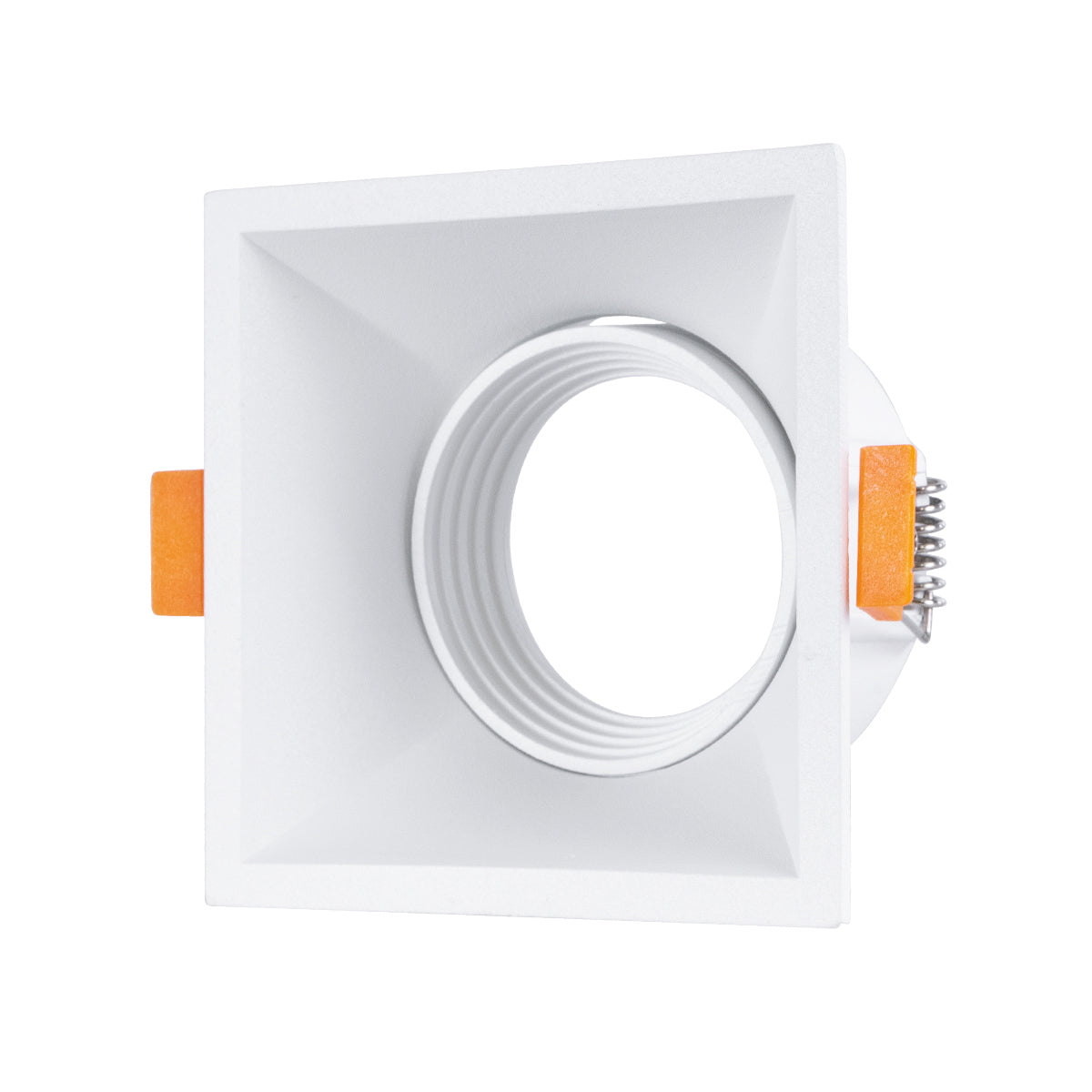 ALPHA 77832 Χωνευτό Κινούμενο Τετράγωνο Σποτ Οροφής για Λάμπα MR16/GU10 - IP20 - Χυτό Αλουμίνιο - Μ9 x Π9 x Υ4.5cm - Λευκό