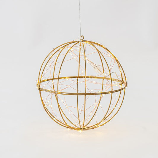 ΦΩΤΙΖΟΜΕΝΗ ΜΕΤΑΛΛΙΚΗ ΜΠΑΛΑ ΜΕΤΑΣΧΗΜΑΤΙΣΤΗ 480 ΘΕΡΜΑ ΛΕΥΚΑ LED ΑΣΗΜΙ ΧΑΛΚΙΝΟ ΚΑΛΩΔΙΟ ΠΡΟΕΚΤΑΣΗ ΠΑΡΟΧΗΣ 5m IP44 60εκ