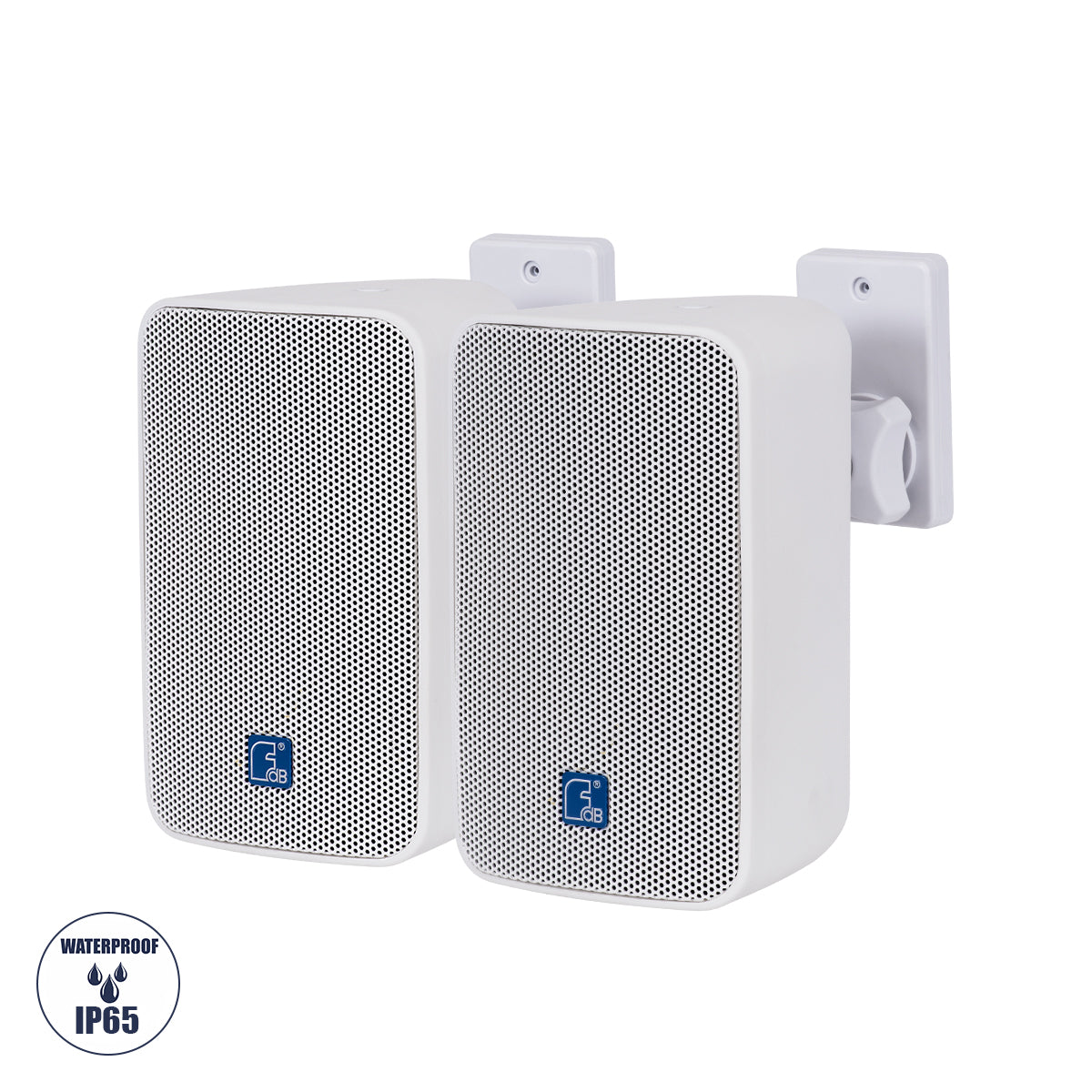 FDB ES104WT 98001 Επιτοίχιο Παθητικό Ηχείο Εγκαταστάσεων με Μετασχηματιστή 100V & 16Ω - 80W RMS (160W Peak) - 1 x 4" Inches LF & 1 x 0.8" Inches HF - Αδιάβροχο IP46 - Λευκό - Μ14 x Π17 x Υ23