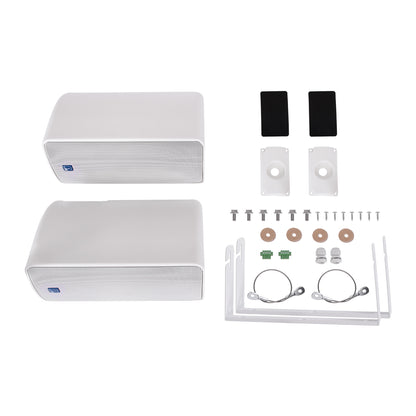 FDB ES106WT 98003 Facilities Speaker - Παθητικό Ηχείο Εγκαταστάσεων Επιτοίχιο με Μετασχηματιστή 100V & 16Ω - 80W RMS (320W Peak) - 1 x 6" Inches LF & 1 x 1" Inches HF - Αδιάβροχο IP65 - Λευκό - Μ18.2 x Π22.4 x Υ36.2