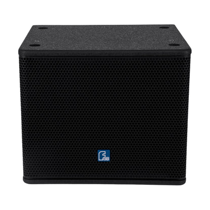 FDB ES110SA 98006 Facilities Speaker - Ενεργό Αυτοενισχυόμενο Ηχείο Subwoofer Εγκαταστάσεων Επιδαπέδιο με Ψηφιακό Ενισχυτή BA1.3 AC 220V/50-60Hz - 300W RMS (600W Peak) - 1 x 10" Inches LF - IP20 - Μαύρο - Μ44.5 x Π36.5 x Υ37.5