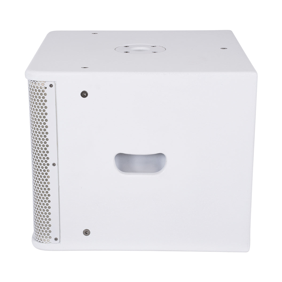 FDB ES112SA 98007 Facilities Speaker - Ενεργό Αυτοενισχυόμενο Ηχείο Subwoofer Εγκαταστάσεων Επιδαπέδιο με Ψηφιακό Ενισχυτή BA1.6 AC 220V/50-60Hz - 600W RMS (1400W Peak) - 1 x 12" Inches LF - IP20 - Λευκό - Μ44.5 x Π44.5 x Υ37.5cm