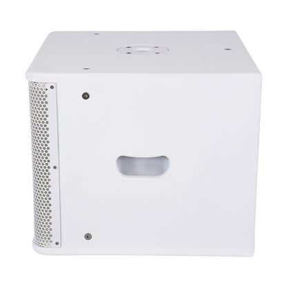 FDB ES112SA 98007 Facilities Speaker - Ενεργό Αυτοενισχυόμενο Ηχείο Subwoofer Εγκαταστάσεων Επιδαπέδιο με Ψηφιακό Ενισχυτή BA1.6 AC 220V/50-60Hz - 600W RMS (1400W Peak) - 1 x 12" Inches LF - IP20 - Λευκό - Μ44.5 x Π44.5 x Υ37.5cm