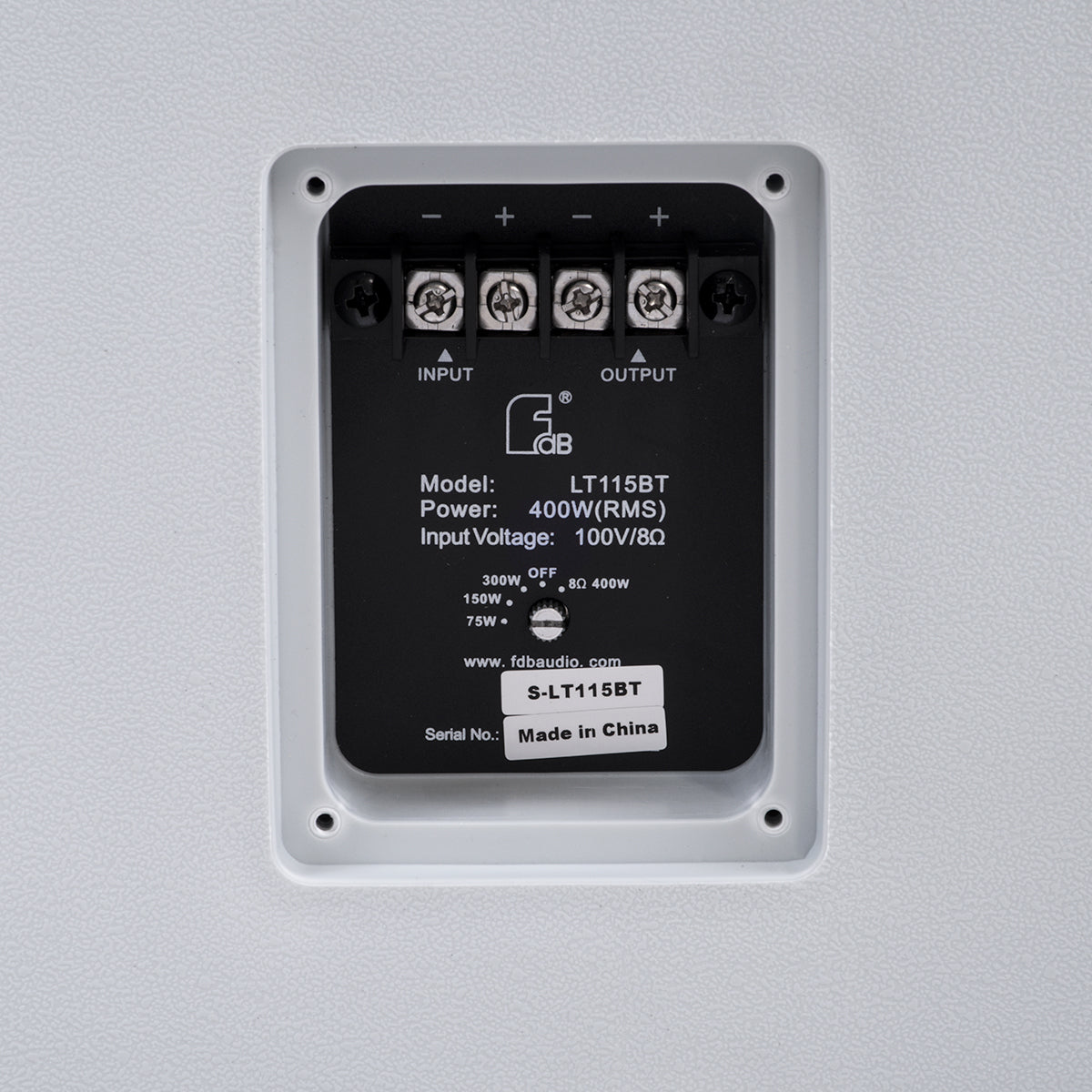 FDB LT115BT 98011 Facilities Speaker - Παθητικό Ηχείο Subwoofer Εγκαταστάσεων Επιτοίχιο με Μετασχηματιστή 100V & 8Ω - 400W RMS (1600W Peak) - 1 x 15" Inches LF - Αδιάβροχο IP56 - Λευκό - Μ49 x Π50 x Υ52cm