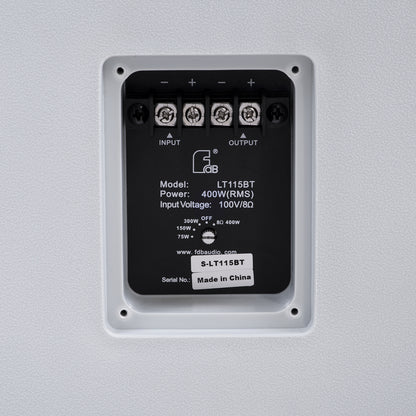 FDB LT115BT 98011 Facilities Speaker - Παθητικό Ηχείο Subwoofer Εγκαταστάσεων Επιτοίχιο με Μετασχηματιστή 100V & 8Ω - 400W RMS (1600W Peak) - 1 x 15" Inches LF - Αδιάβροχο IP56 - Λευκό - Μ49 x Π50 x Υ52cm