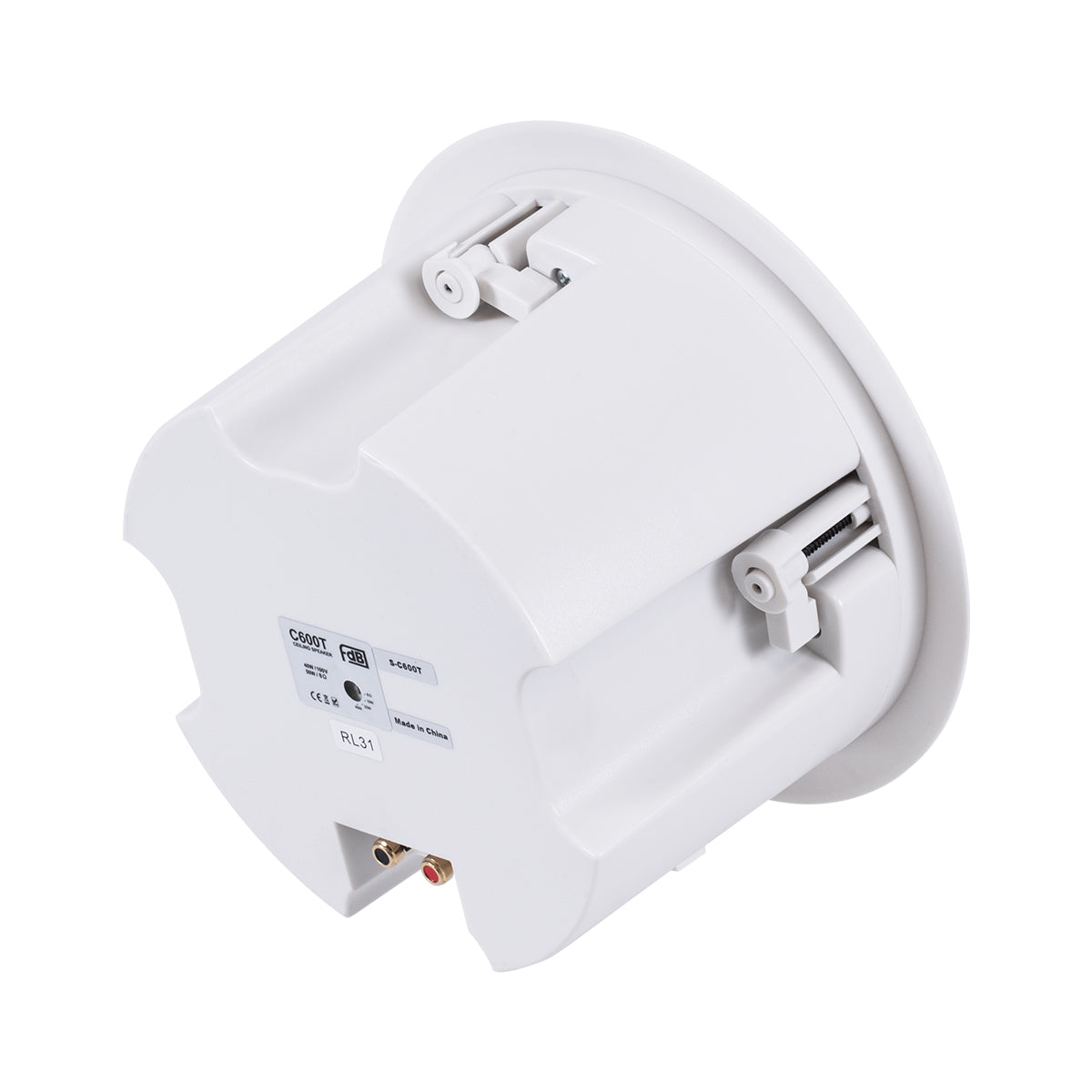 FDB C600T 98012 Χωνευτό Παθητικό Ηχείο Εγκαταστάσεων με Μετασχηματιστή 100V & 8Ω - 40W RMS (80W Peak) - 1 x 6" Inches LF & 1 x 1" Inches HF - IP20 - Λευκό - Μ23.9 x Π23.9 x Υ17.2cm / Q20.5 x 13.9cm