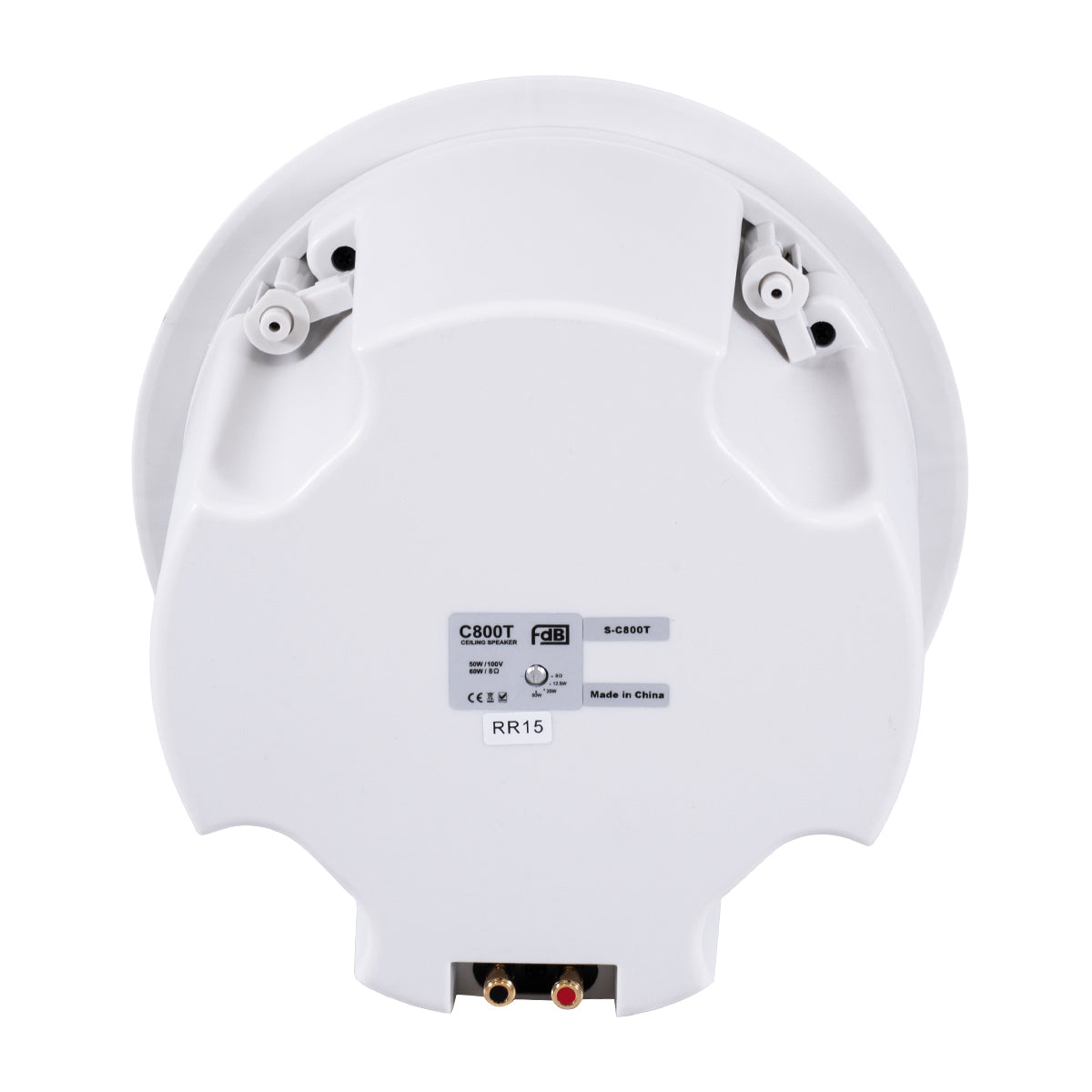 FDB C800T 98013 Χωνευτό Παθητικό Ηχείο Εγκαταστάσεων με Μετασχηματιστή 100V & 8Ω - 50W RMS (100W Peak) - 1 x 8" Inches LF & 1 x 1" Inches HF - IP20 - Λευκό - Μ28 x Π28 x Υ19.1 / Q24.5 x 17.7